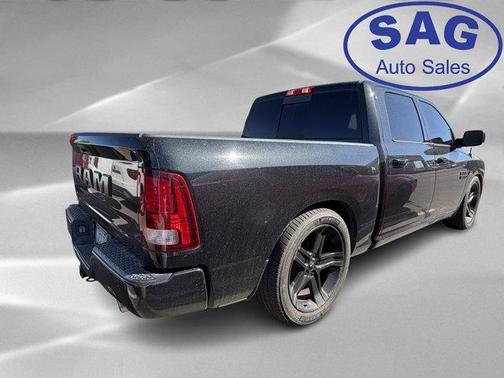 Brilliant Black Crystal Pearlcoat 2018 RAM 1500 Night Crew Cab 4x2 5'7' Box