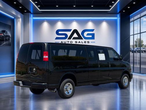 Black 2023 Chevrolet Express 3500 RWD 3500 Extended Wheelbase LS