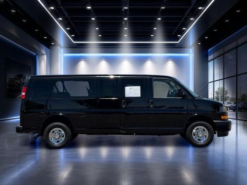 Black 2023 Chevrolet Express 3500 RWD 3500 Extended Wheelbase LS