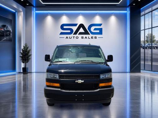 Black 2023 Chevrolet Express 3500 RWD 3500 Extended Wheelbase LS