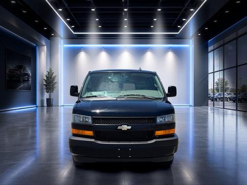 Black 2023 Chevrolet Express 3500 RWD 3500 Extended Wheelbase LS