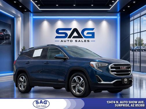 Blue Emerald Metallic 2020 GMC Terrain SLT
