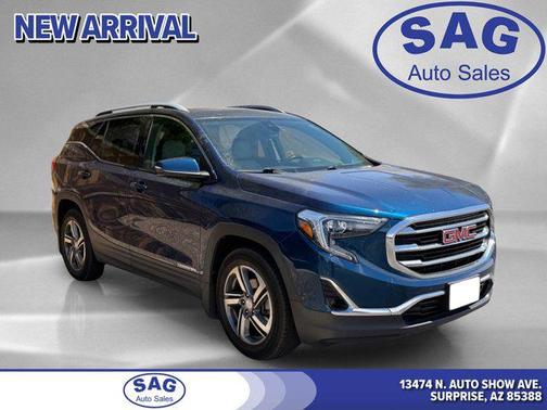 Blue Emerald Metallic 2020 GMC Terrain SLT