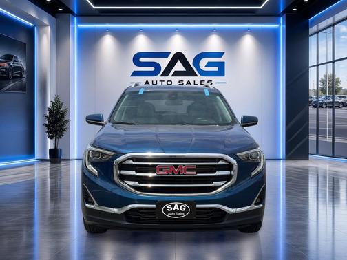 Blue Emerald Metallic 2020 GMC Terrain SLT