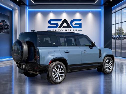 Tasman Blue Metallic 2024 Land Rover Defender 110 P400 X-Dynamic SE