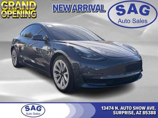 Gray 2022 Tesla Model 3 Long Range