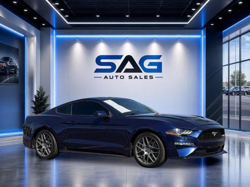 Kona Blue Metallic 2018 Ford Mustang EcoBoost