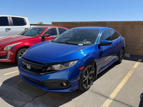 Aegean Blue Metallic 2020 Honda Civic Sport