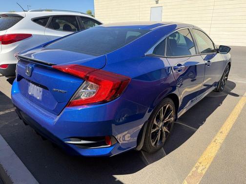 Aegean Blue Metallic 2020 Honda Civic Sport
