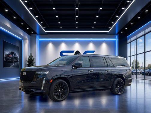 Dark Moon Blue Metallic 2023 Cadillac Escalade ESV Sport Platinum
