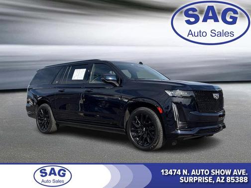 Dark Moon Blue Metallic 2023 Cadillac Escalade ESV Sport Platinum