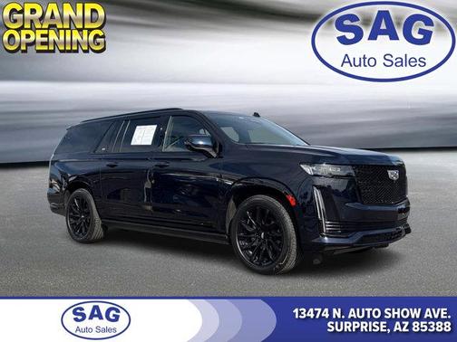 Dark Moon Blue Metallic 2023 Cadillac Escalade ESV Sport Platinum