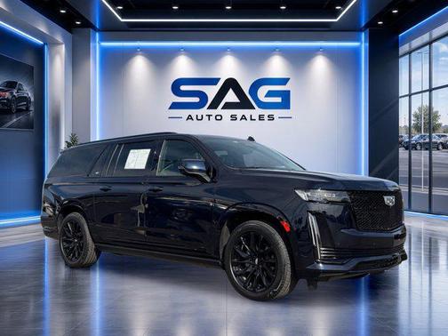 Dark Moon Blue Metallic 2023 Cadillac Escalade ESV Sport Platinum