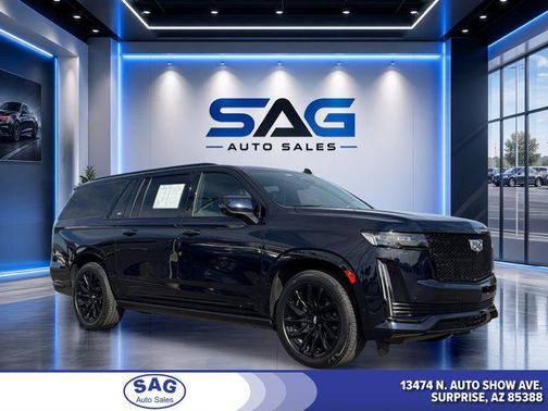 Dark Moon Blue Metallic 2023 Cadillac Escalade ESV Sport Platinum