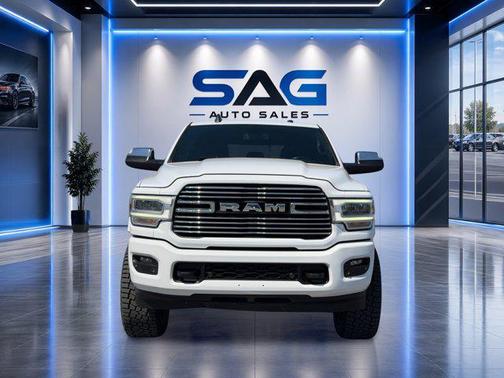 Bright White Clearcoat 2020 RAM 2500 Laramie Mega Cab 4x4 6'4' Box