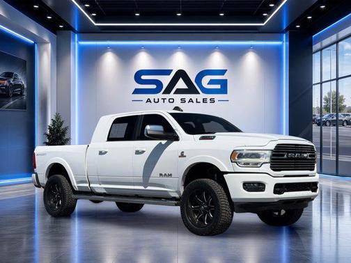 Bright White Clearcoat 2020 RAM 2500 Laramie Mega Cab 4x4 6'4' Box