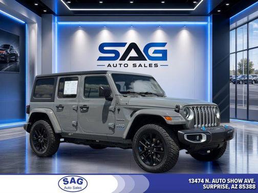 Sting-Gray Clearcoat 2023 Jeep Wrangler 4xe Sahara