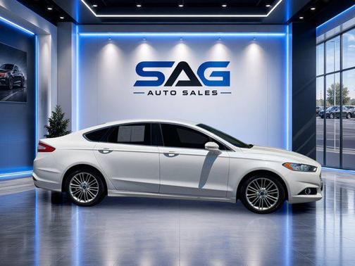 White Platinum Metallic Tri-Coat 2015 Ford Fusion SE