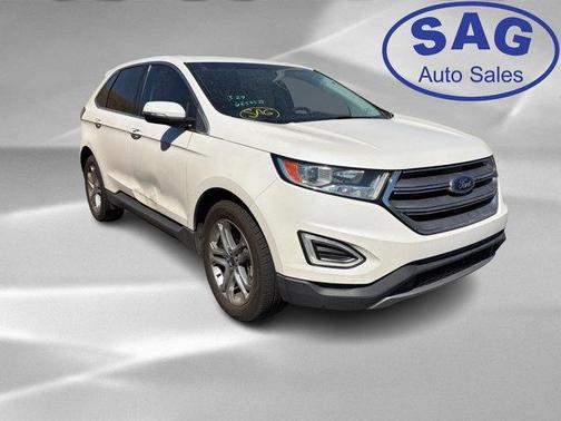 White Platinum Clearcoat Metallic 2016 Ford Edge Titanium