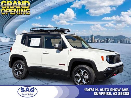 Alpine White Clearcoat 2021 Jeep Renegade Trailhawk