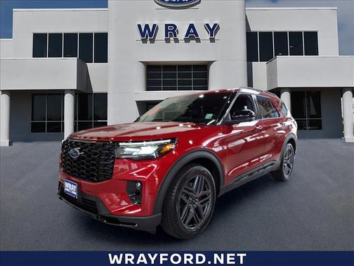 Rapid Red Metallic Tinted Clearcoat 2025 Ford Explorer ST-Line