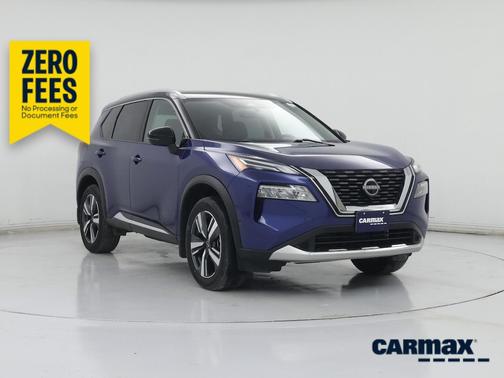 Blue 2023 Nissan Rogue Platinum