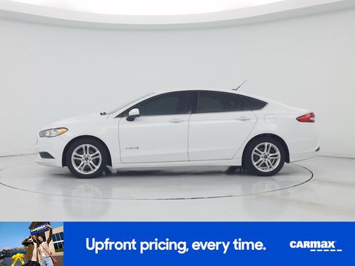 White 2018 Ford Fusion Hybrid S