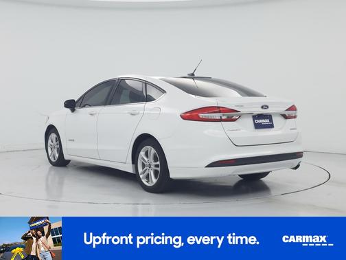 White 2018 Ford Fusion Hybrid S