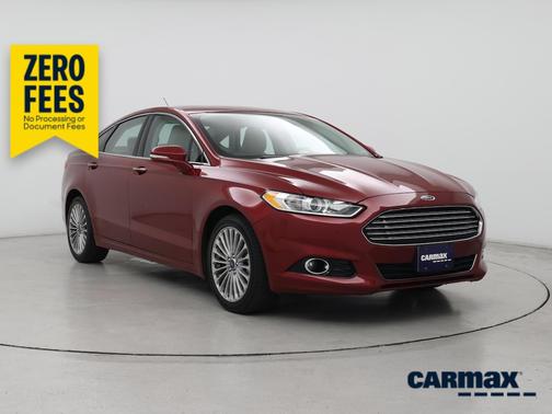 Red 2016 Ford Fusion Titanium