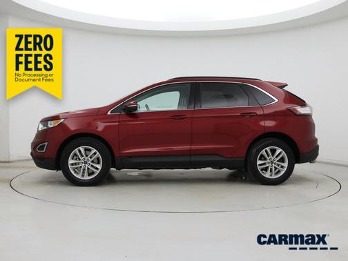 Red 2018 Ford Edge SEL