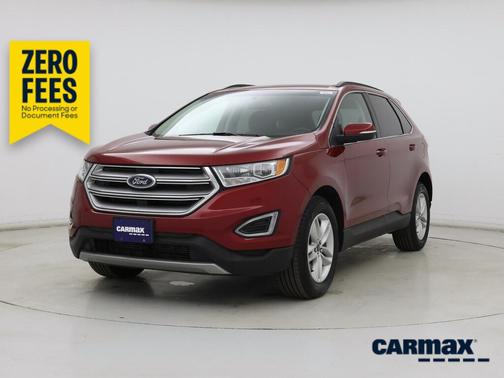 Red 2018 Ford Edge SEL