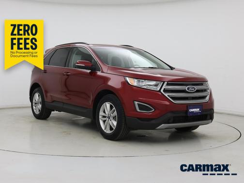 Red 2018 Ford Edge SEL
