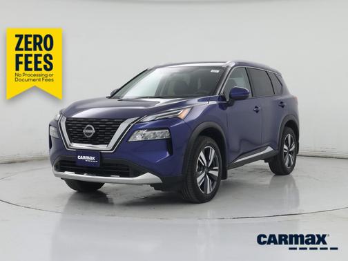 Blue 2023 Nissan Rogue Platinum