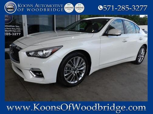 Majestic White 2023 INFINITI Q50 3.0t LUXE