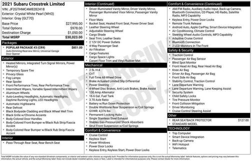 2021 Subaru Crosstrek Limited