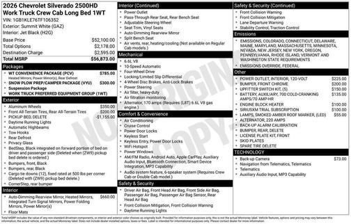 2026 Chevrolet Silverado 2500 WT