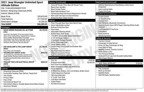 2021 Jeep Wrangler Unlimited Sport Altitude