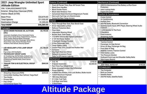 2021 Jeep Wrangler Unlimited Sport Altitude