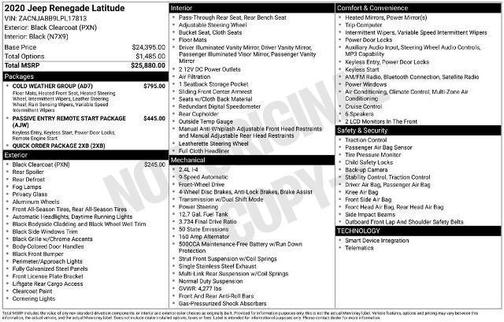 2020 Jeep Renegade Latitude