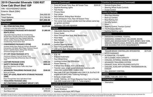 2019 Chevrolet Silverado 1500 RST