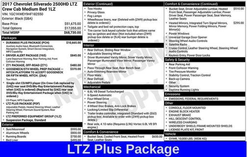 2017 Chevrolet Silverado 2500 LTZ