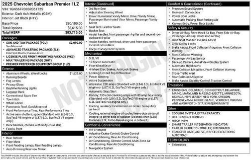 2025 Chevrolet Suburban Premier