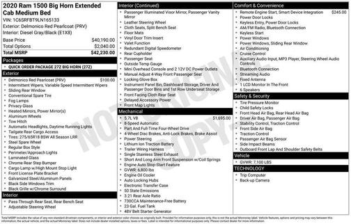 2020 RAM 1500 Big Horn/Lone Star