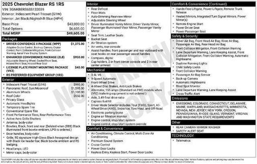 2025 Chevrolet Blazer RS