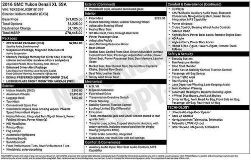 2016 GMC Yukon XL Denali