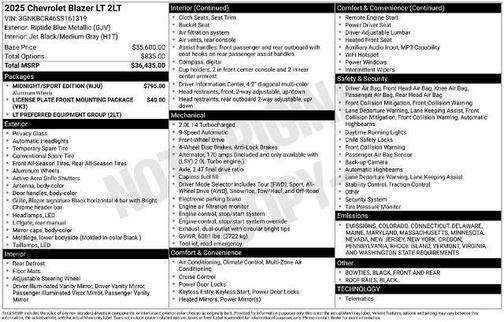 2025 Chevrolet Blazer 2LT