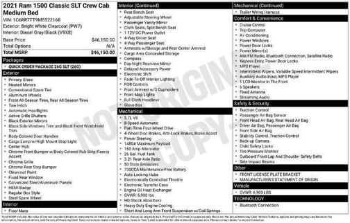 2021 RAM 1500 Classic SLT