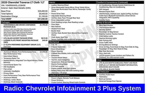 2020 Chevrolet Traverse LT Cloth