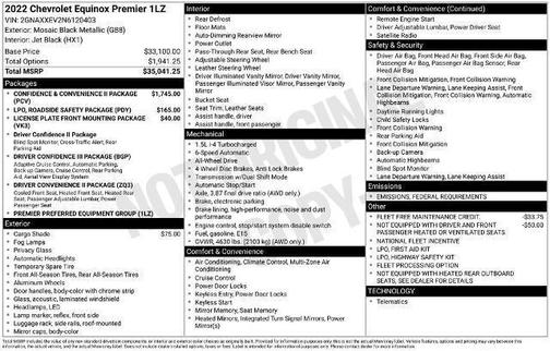 2022 Chevrolet Equinox Premier w/1LZ
