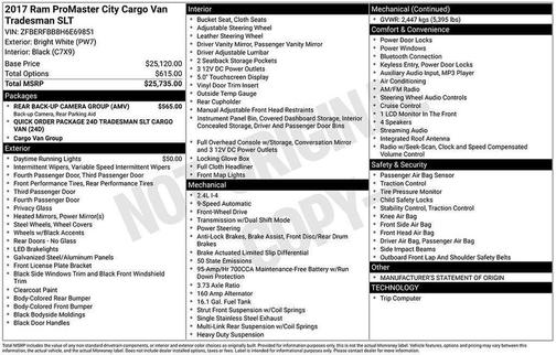 2017 RAM ProMaster City Tradesman